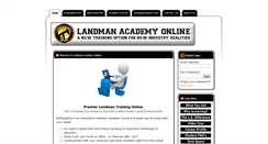Desktop Screenshot of landmanacademy.com