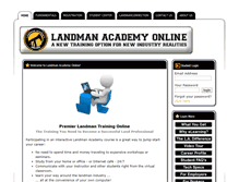 Tablet Screenshot of landmanacademy.com